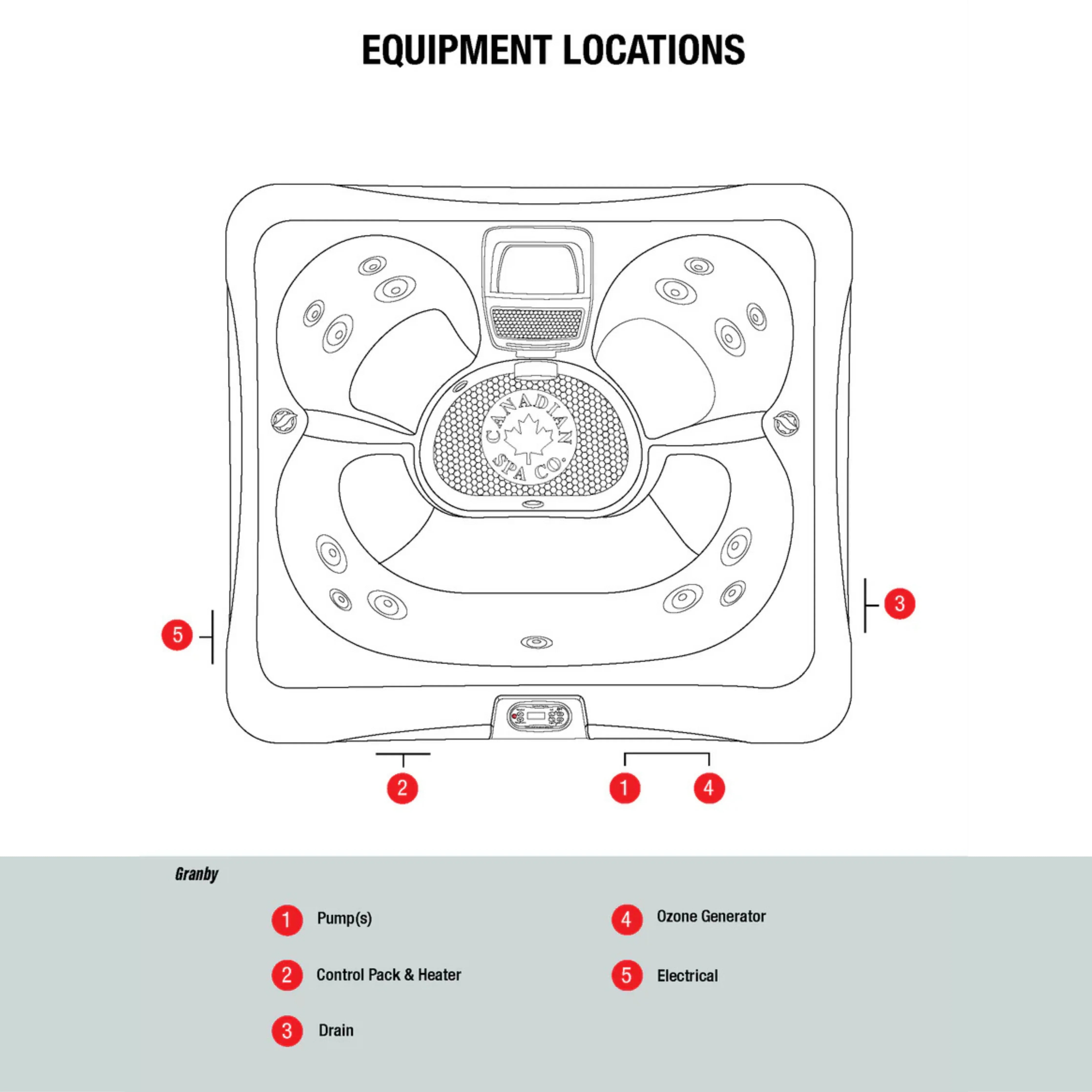 Canadian Spa Granby 4-Person 15-Jet Portable Hot Tub Canadian Spa Hot Tub MiraModo Home