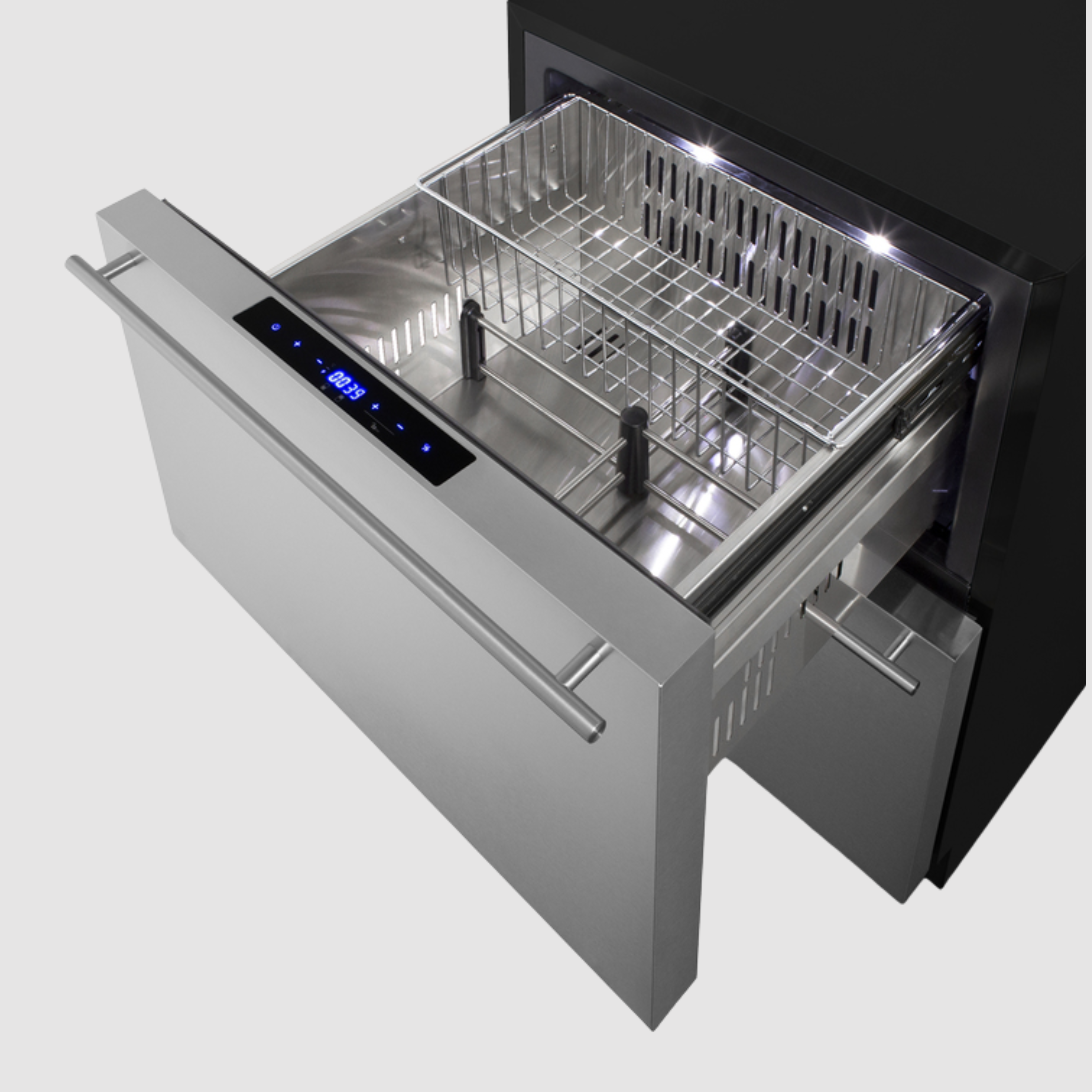 Summit 24" Wide Outdoor 2-Drawer Refrigerator-Freezer, ADA Compliant ADRF244OS