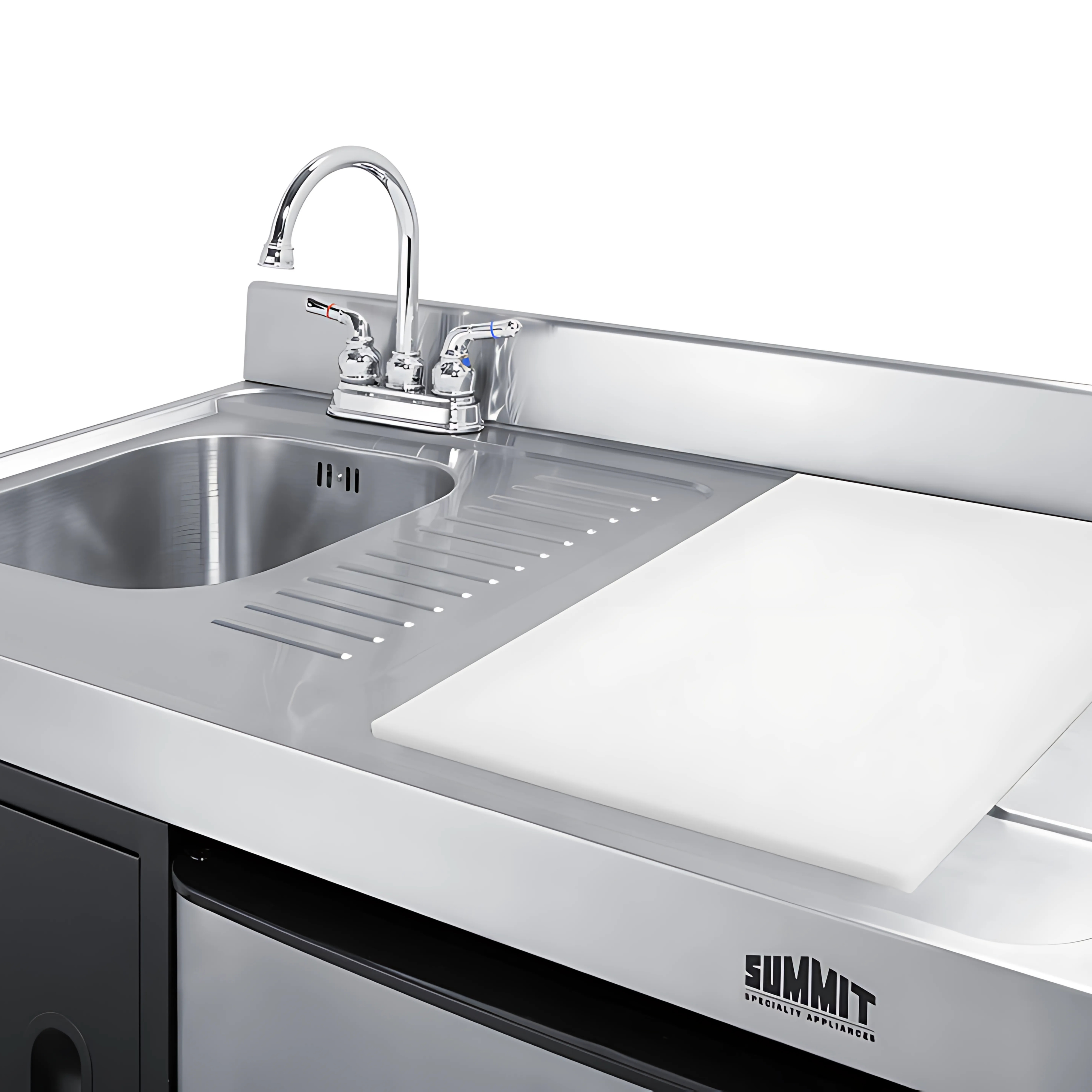 Summit 63" Wide All-in-One Kitchenette with Electric Range ACK63ELSTB