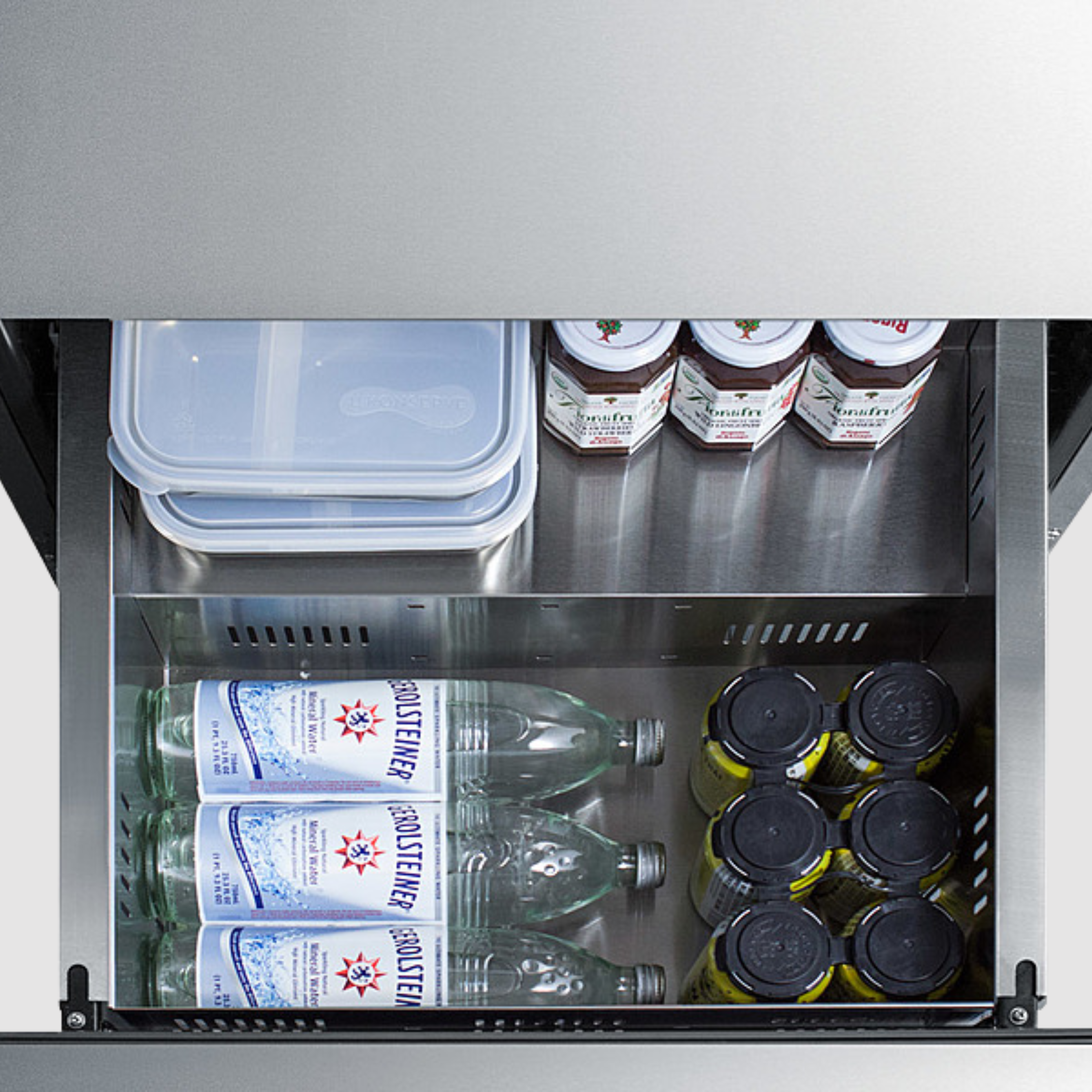 Summit 15" and 24" Wide 2-Drawer All-Refrigerator, ADA Compliant (Panels Not Included) ADRD24PNR ADRD15PNR