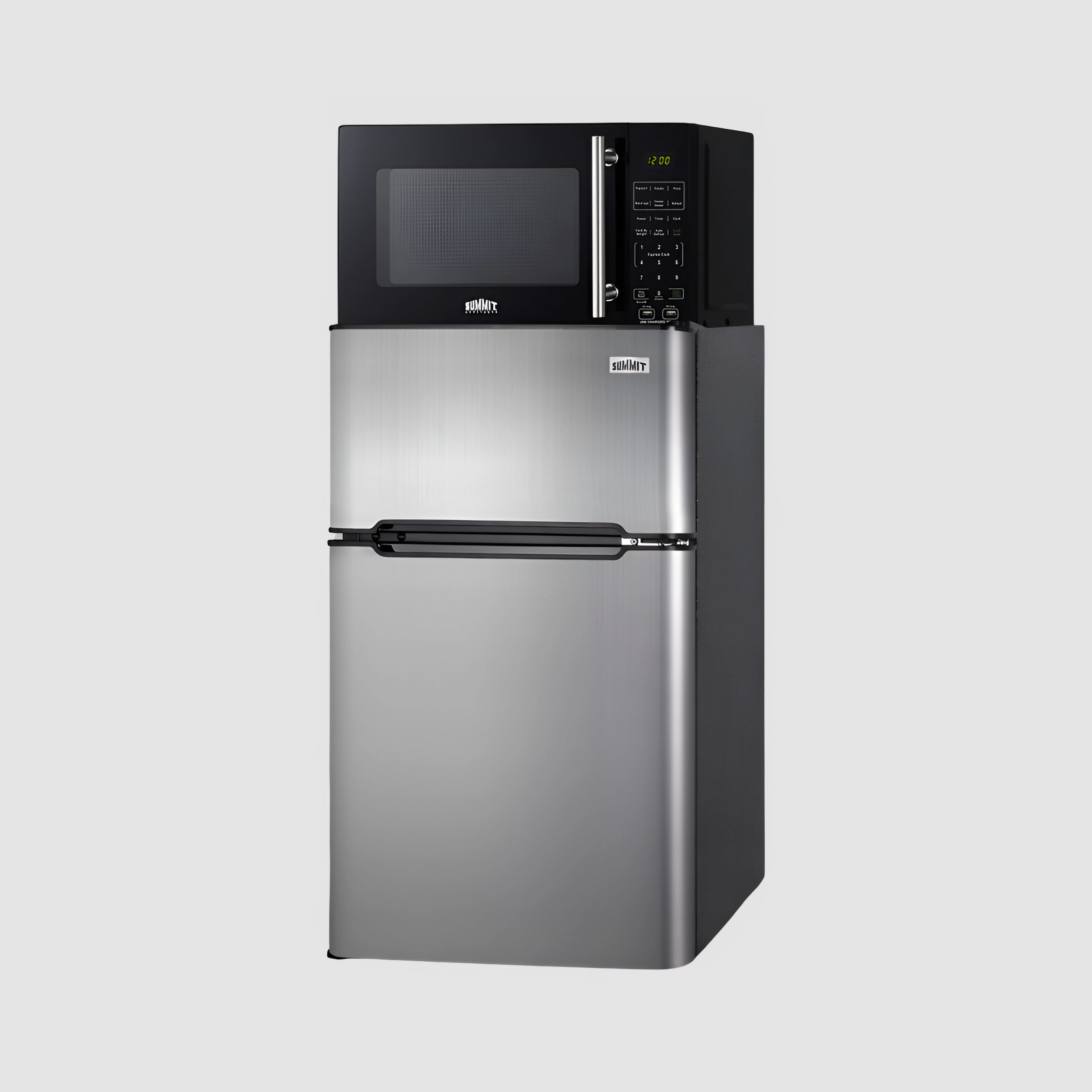 Summit Microwave/Refrigerator-Freezer Combination with Allocator MRF34BSSA