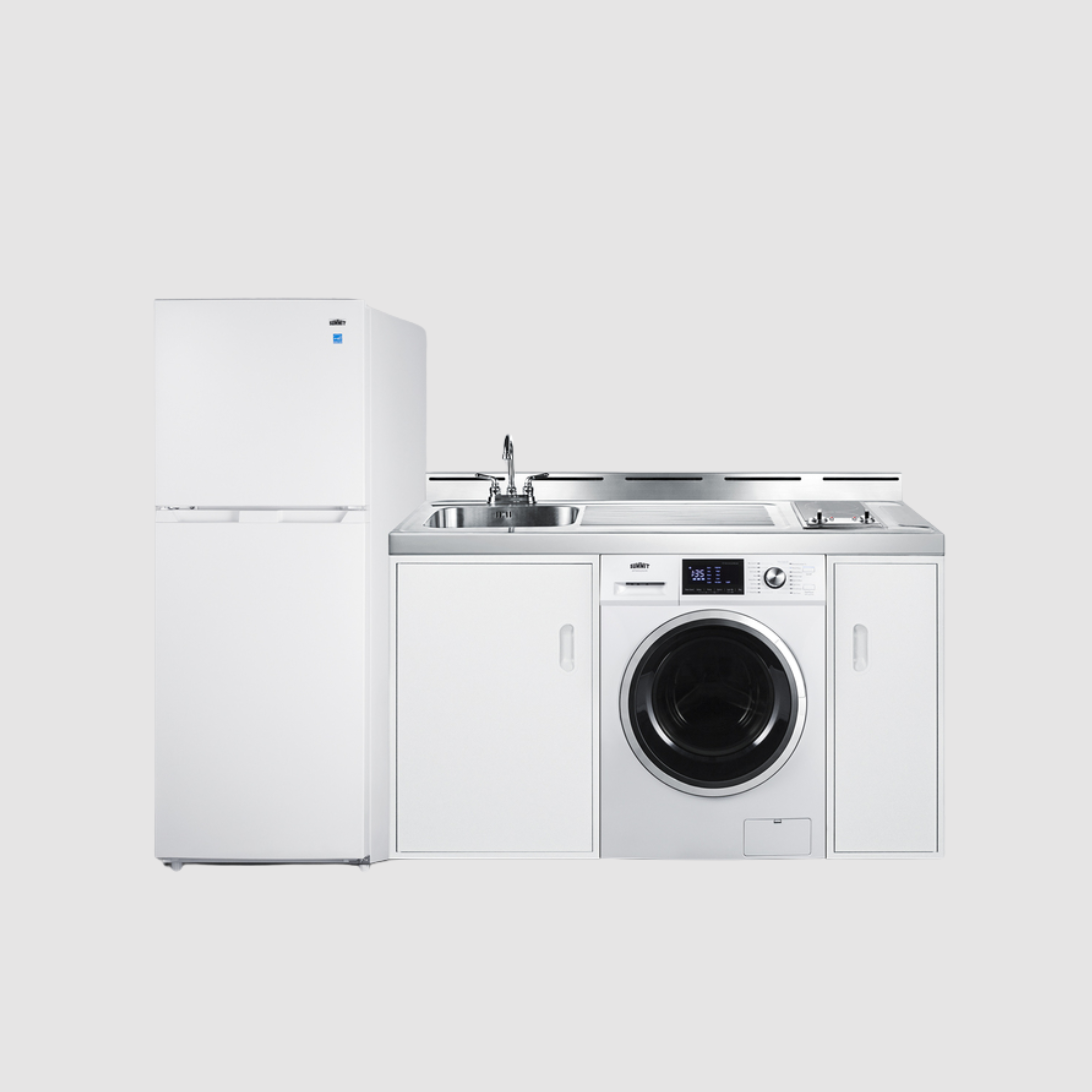 Summit 83" Wide All-In-One Kitchenette with Washer/Dryer Combo ACKSPWD82