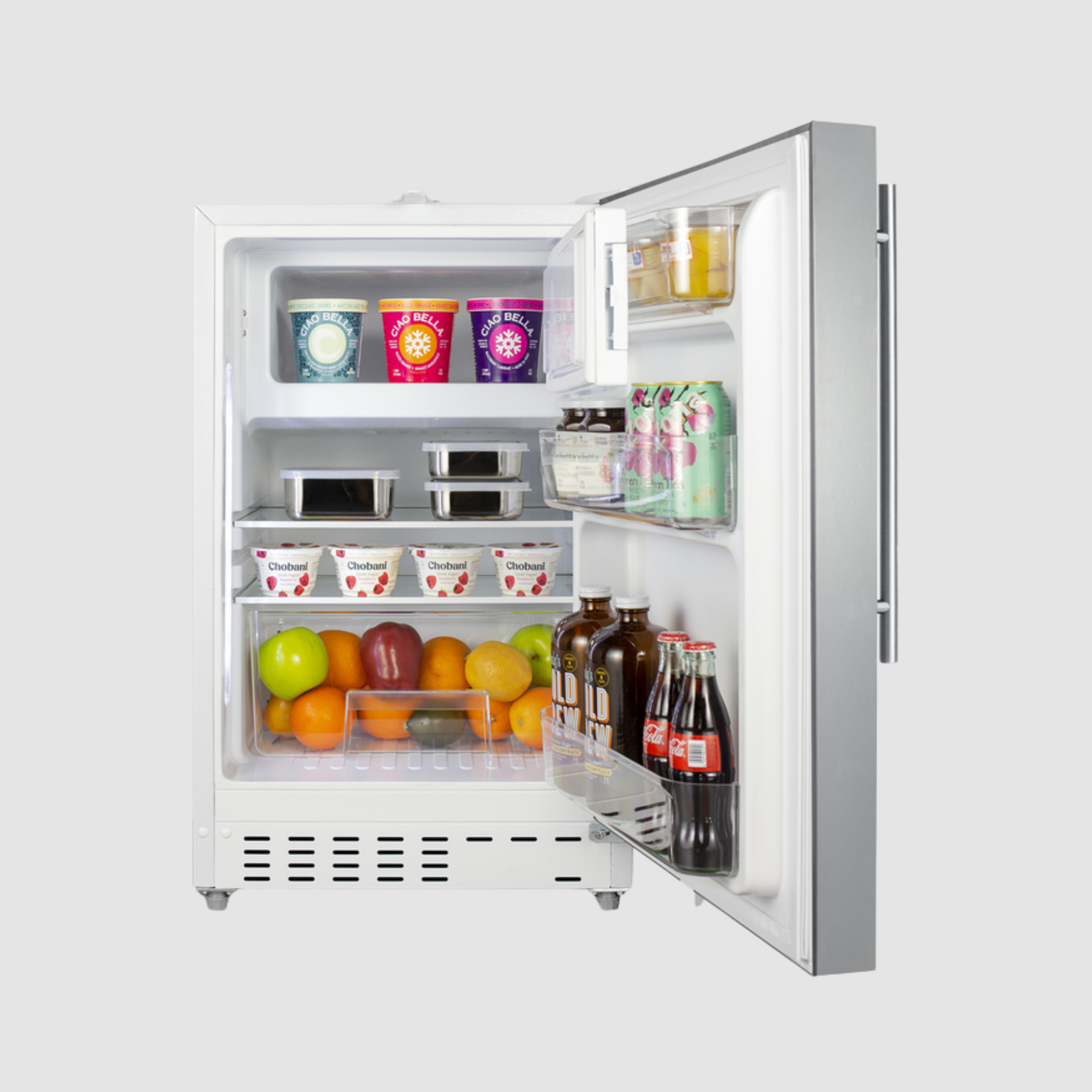 Summit 21" Wide Built-in Refrigerator-Freezer, ADA Compliant ALRF49BCSSHV