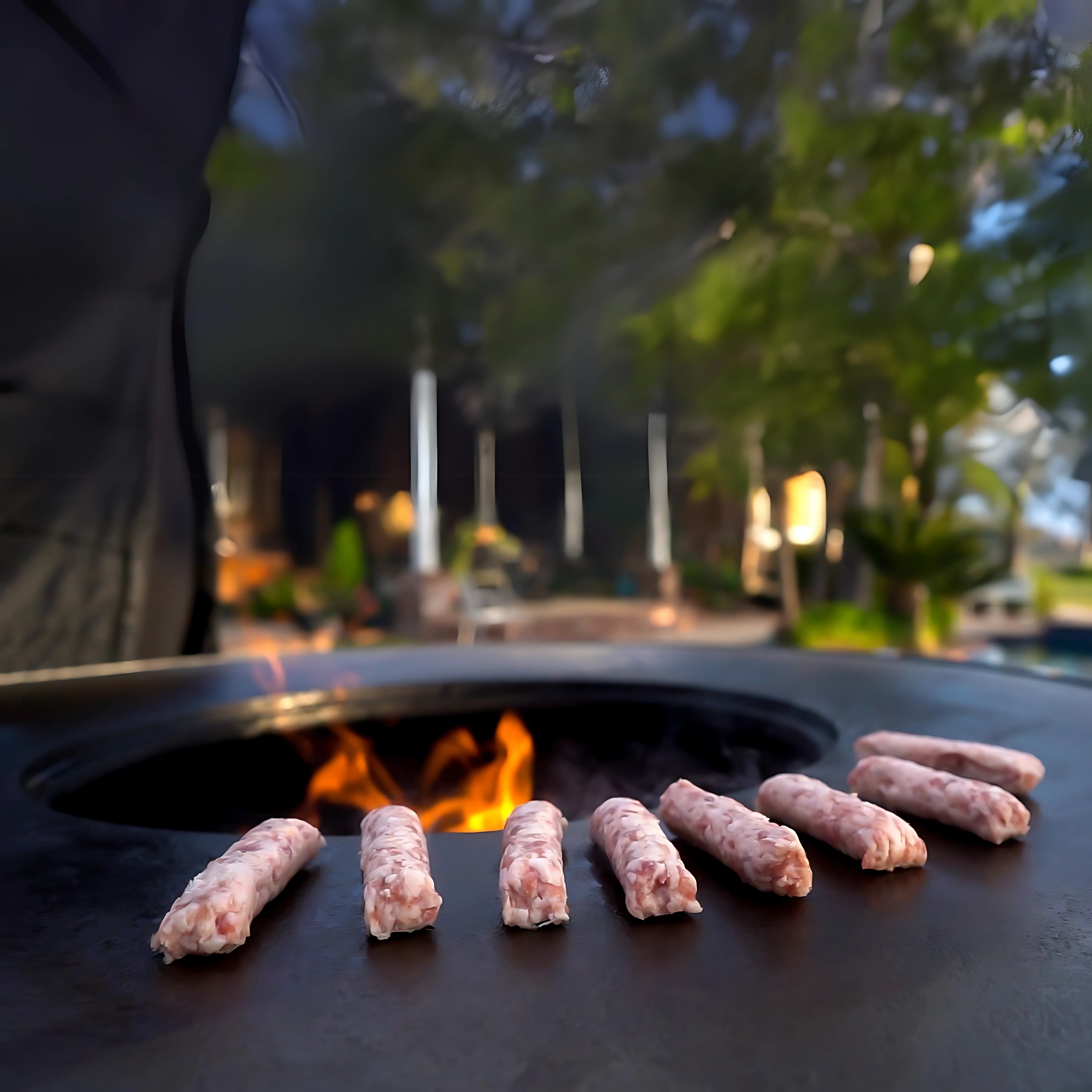 The Outdoor Plus Mojave Wood Burning Cast-iron Grill Metal Collection