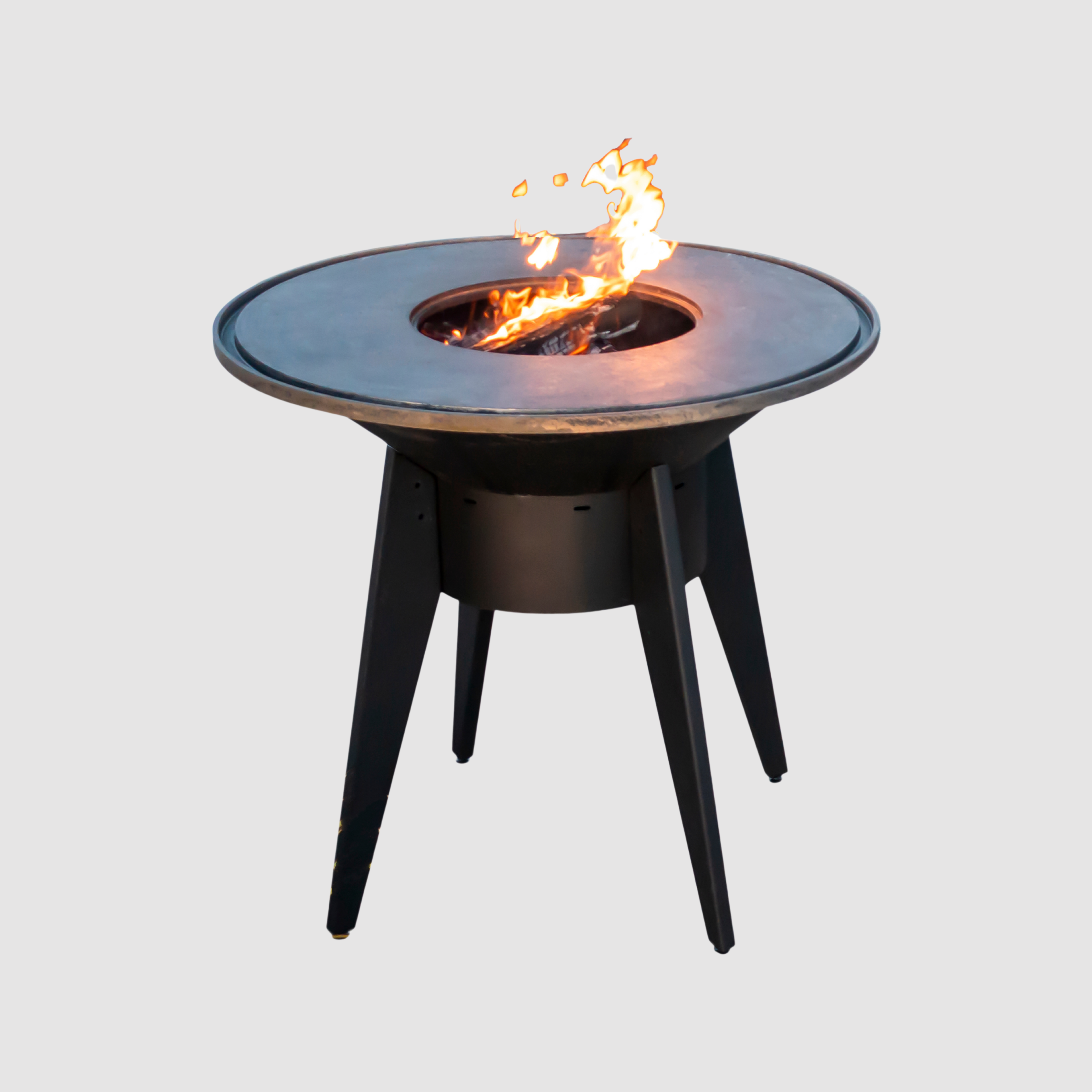 The Outdoor Plus Mojave Wood Burning Cast-iron Grill Metal Collection
