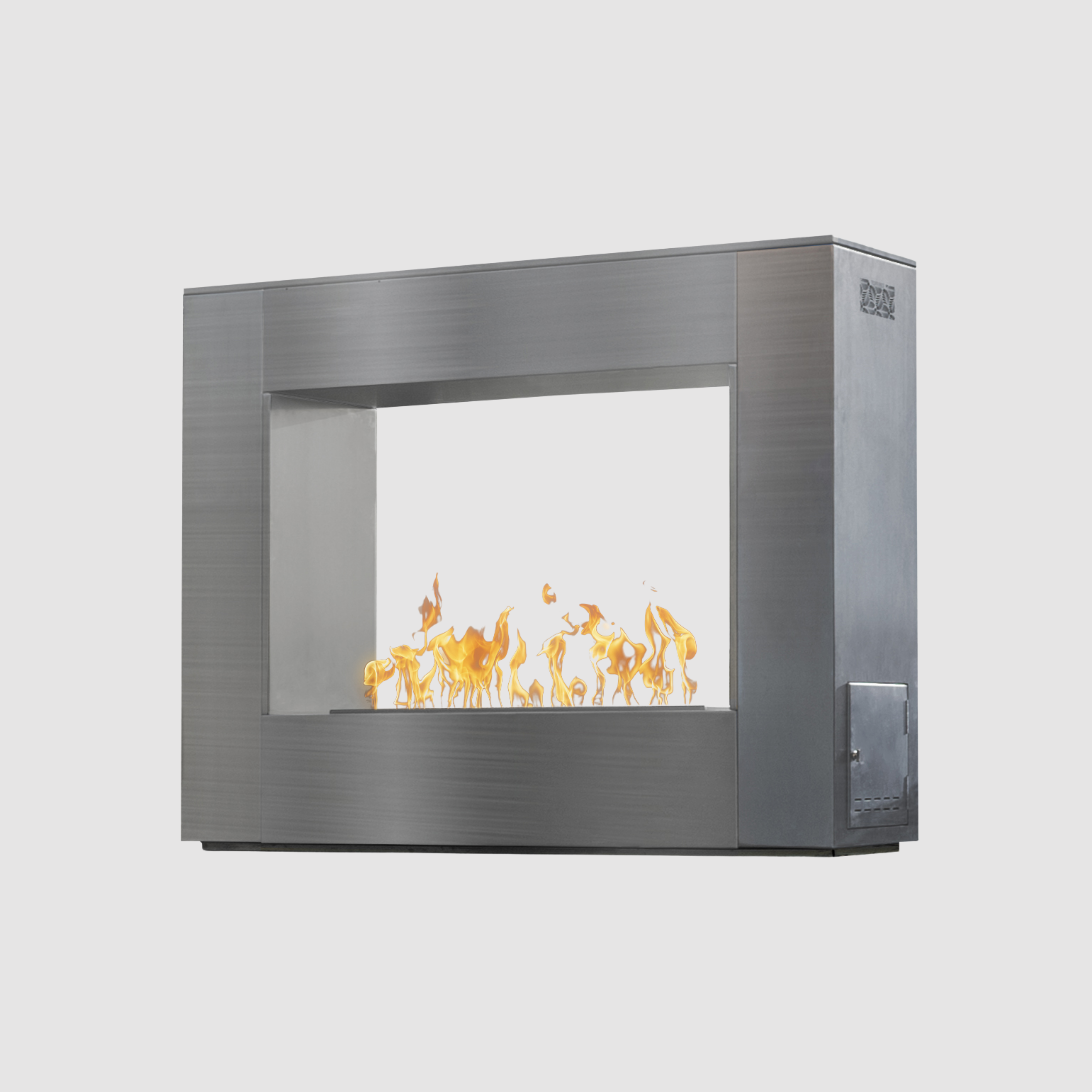 The Outdoor Plus Williams Outdoor Fireplace - Stainless Steel
