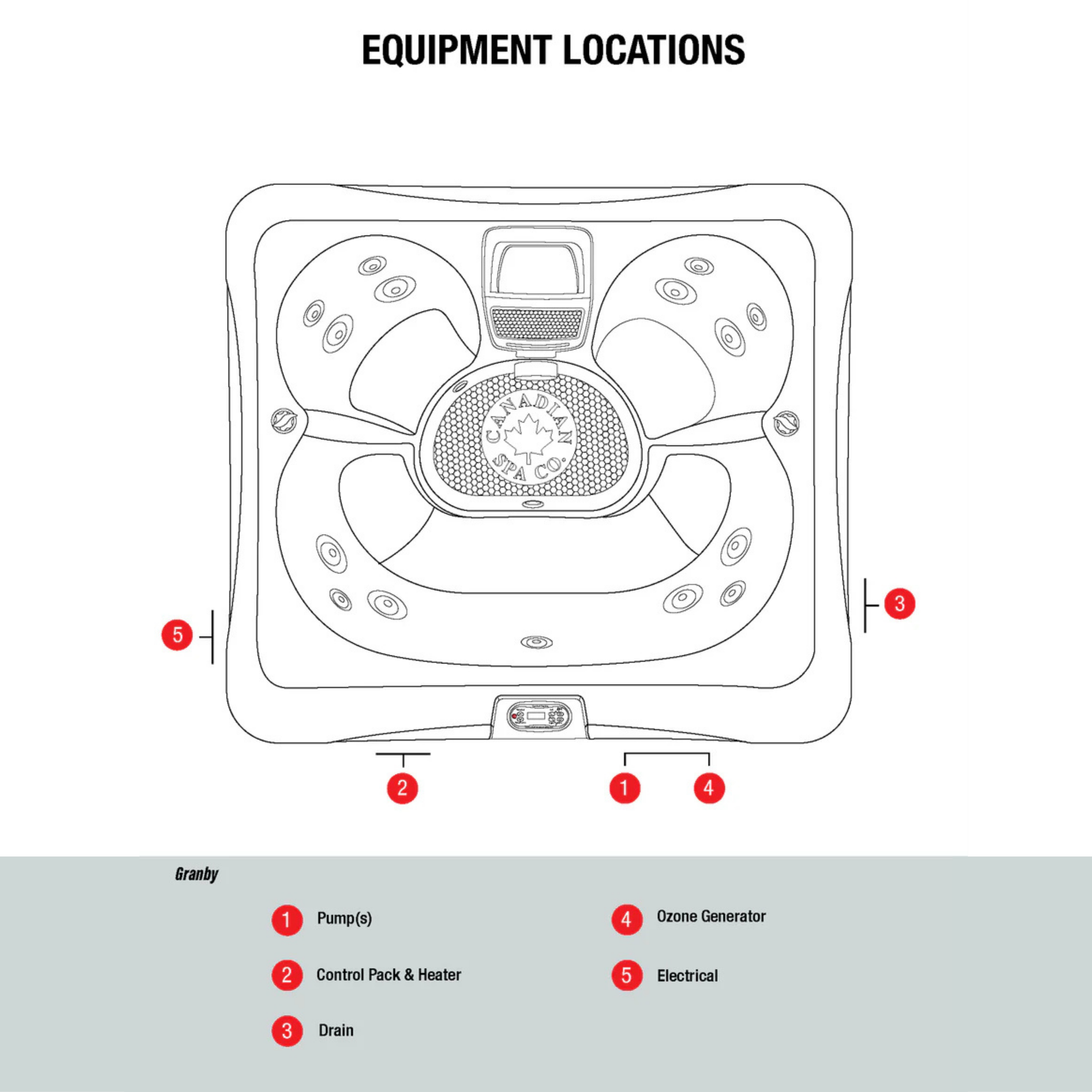 Canadian Spa Granby 4-Person 15-Jet Portable Hot Tub