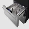 Summit 24" Wide Outdoor 2-Drawer Refrigerator-Freezer, ADA Compliant ADRF244OS