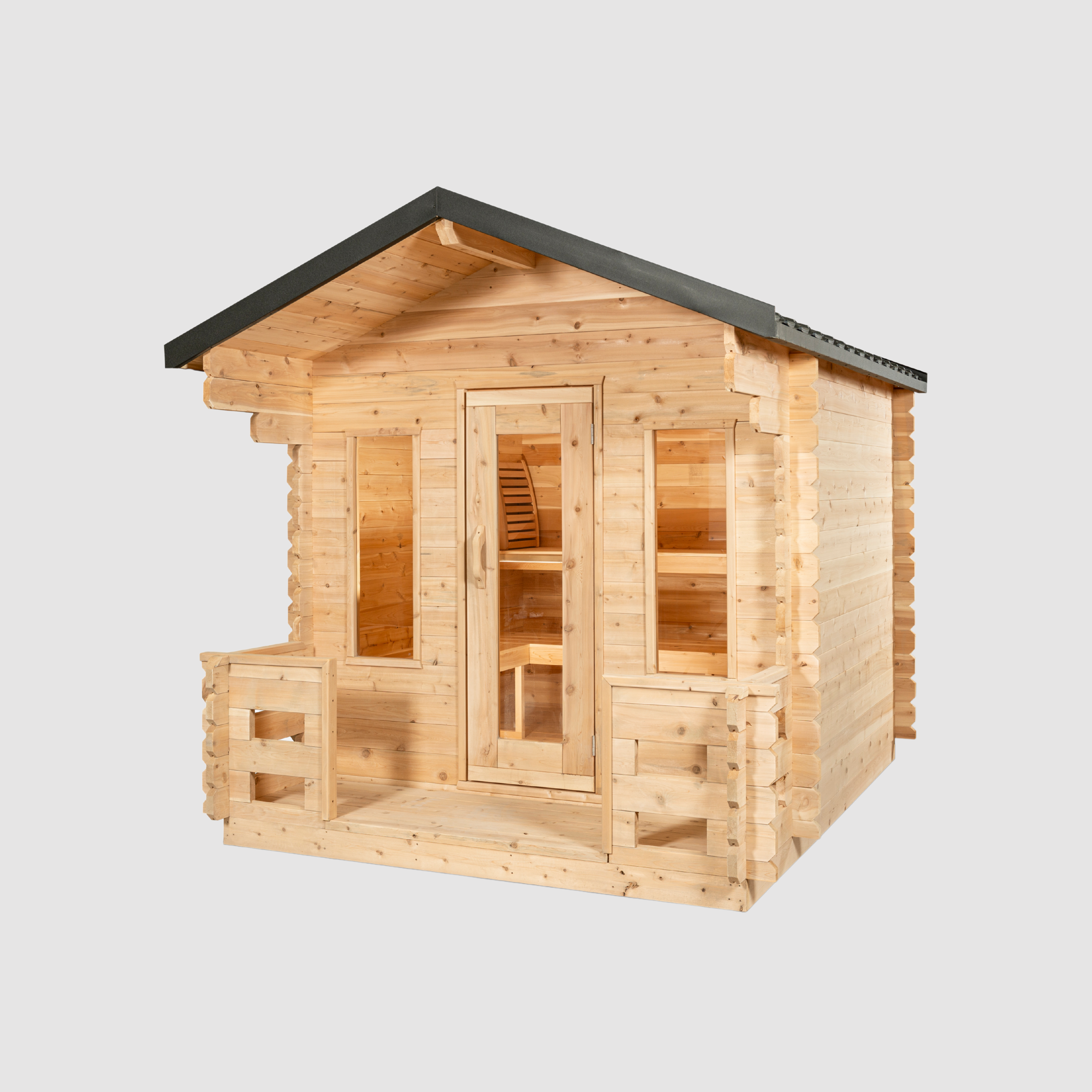 Leisurecraft CT Georgian Cabin Sauna with Porch