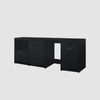 Summit 85" Wide Casework Suite with Refrigerator and Microwave, ADA Height CWSUITE85R