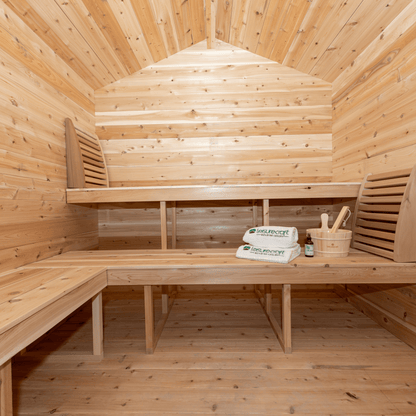 Leisurecraft CT Georgian Cabin Sauna with Porch