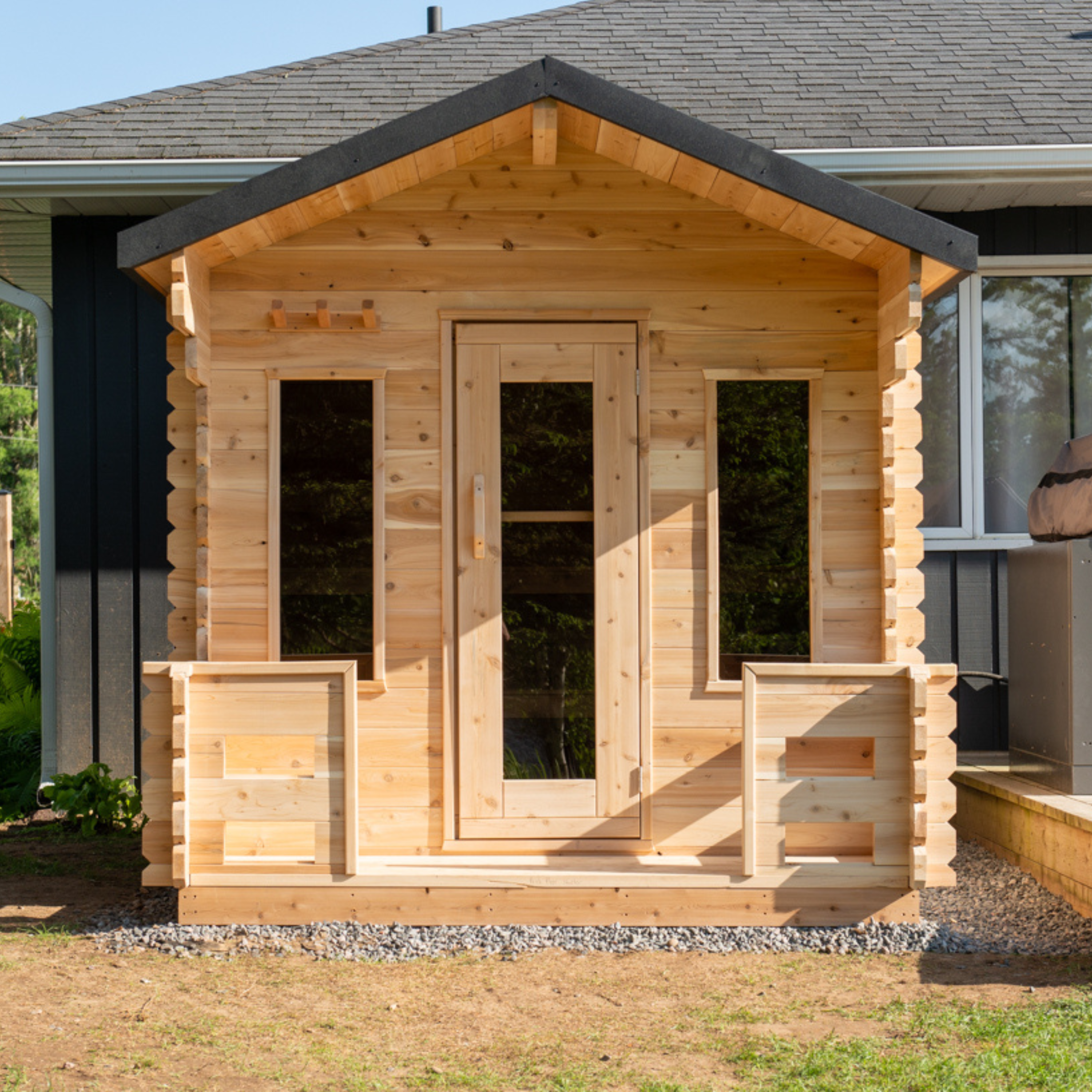 Leisurecraft CT Georgian Cabin Sauna with Porch
