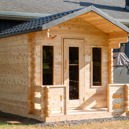 Leisurecraft CT Georgian Cabin Sauna with Porch