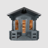 Leisurecraft CT Georgian Cabin Sauna with Porch