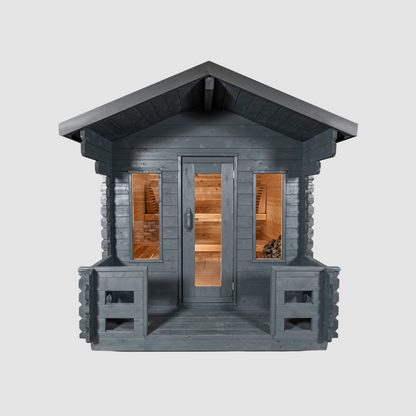 Leisurecraft CT Georgian Cabin Sauna with Porch