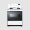 Summit 20" Wide Electric Coil Top Range with 8 Inches Backguard w/ Clock WEM130KW
