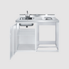 Summit 48" Wide All-In-One Kitchenette (Refrigerator Not Included) C48ELGLASSNR