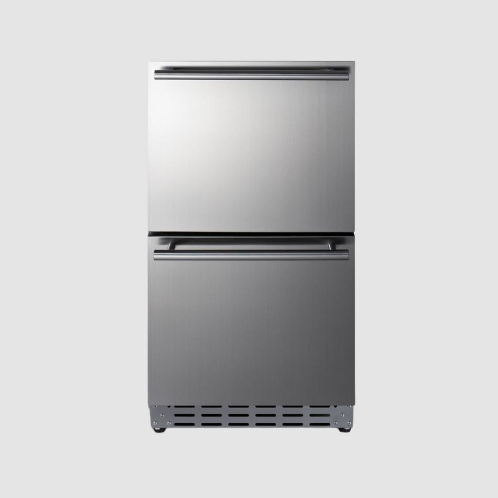 Summit 18" Wide Outdoor 2-Drawer All-Refrigerator, ADA Compliant ADRD18OS