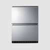 Summit 24" Wide 2-Drawer All-Freezer, ADA Compliant ADFD243