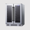 Summit 24" Built-In Dual-Zone Produce Refrigerator, ADA Compliant ALFD24WBVCSSPANTRY