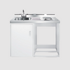 Summit 48" Wide All-In-One Kitchenette (Refrigerator Not Included) C48ELGLASSNR