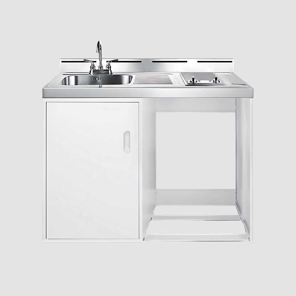Summit 48" Wide All-In-One Kitchenette (Refrigerator Not Included) C48ELGLASSNR