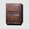 Summit 24" Wide 2-Drawer Refrigerator-Freezer ADRF244PNR (Panels Not Included)