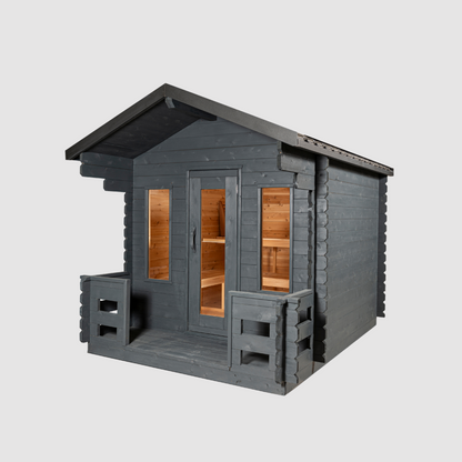 Leisurecraft CT Georgian Cabin Sauna with Porch