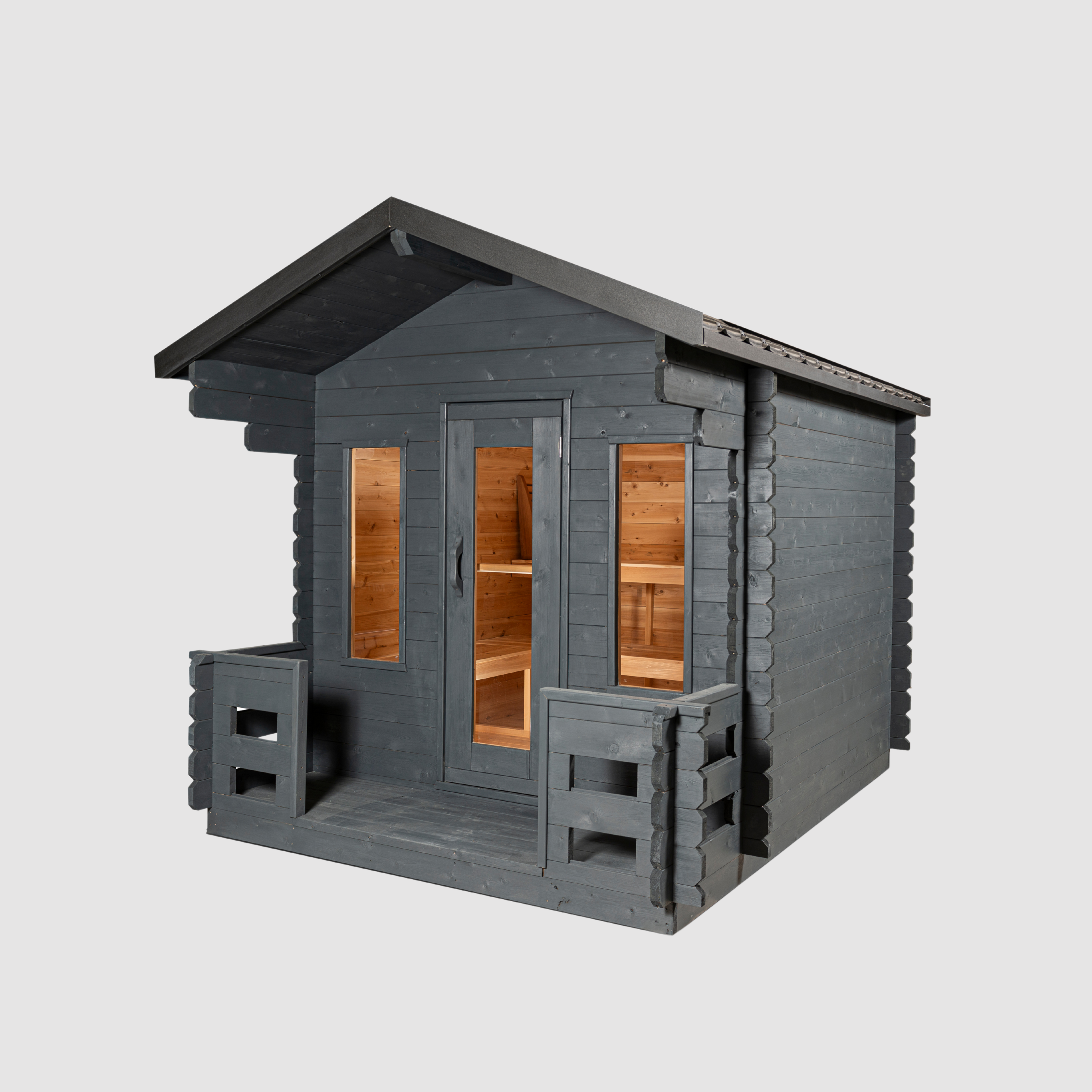 Leisurecraft CT Georgian Cabin Sauna with Porch