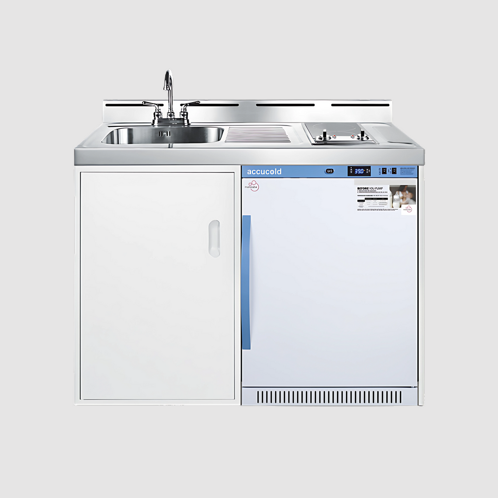 Summit 48" Wide All-In-One Wellness Room Kitchenette C48ELMCLK