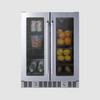 Summit 24" Built-In Dual-Zone Produce Refrigerator, ADA Compliant ALFD24WBVCSSPANTRY