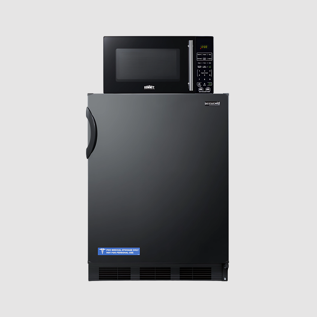 Summit Microwave/Refrigerator-Freezer Combination with Allocator MRF66BKA