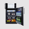 Summit Microwave/Refrigerator-Freezer Combination with Allocator MRF66BK2SSA