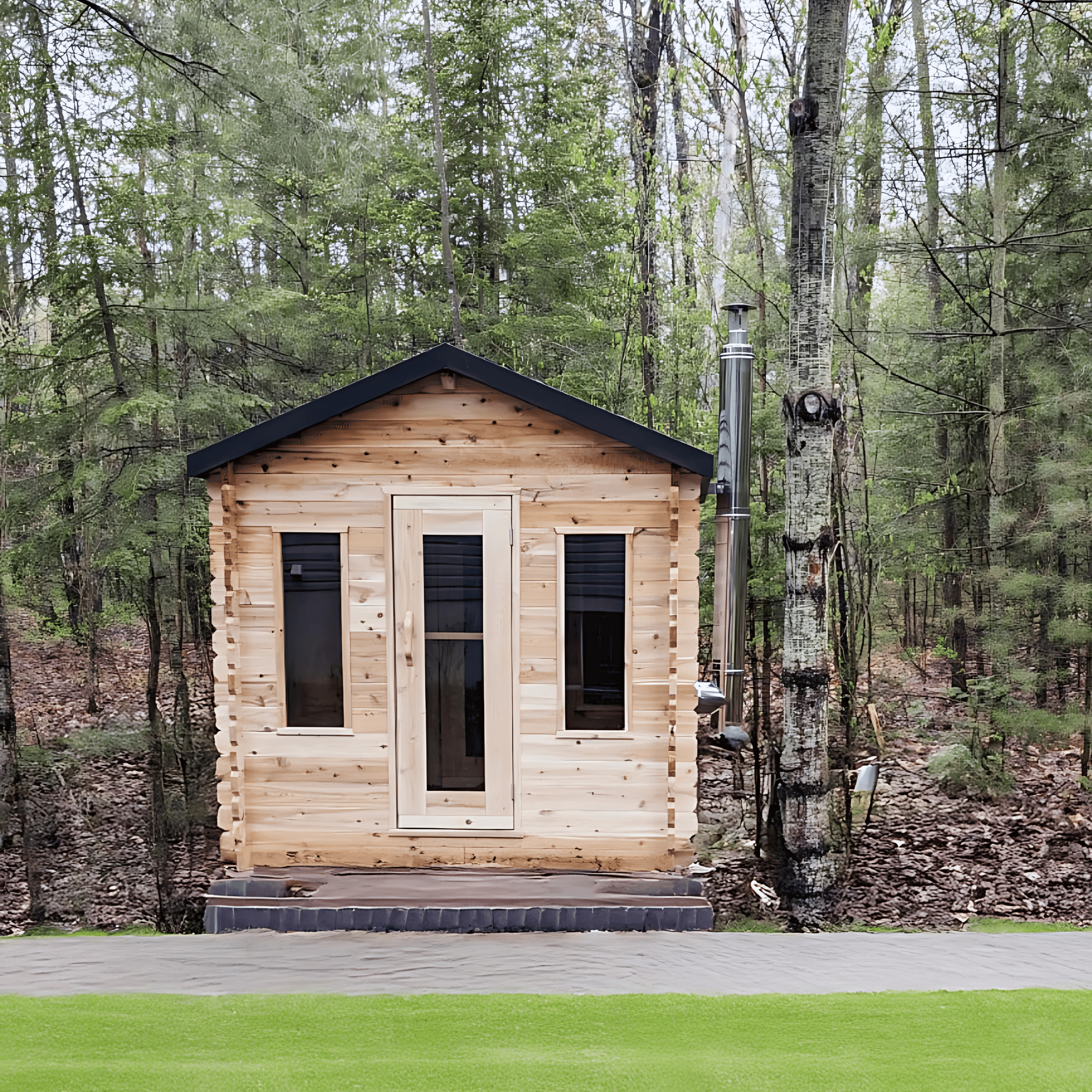 Leisurecraft CT Georgian Cabin Sauna with Changeroom