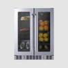 Summit 24" Built-In Dual-Zone Produce Refrigerator, ADA Compliant ALFD24WBVCSSPANTRY
