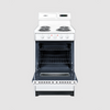 Summit 20" Wide Electric Coil Top Range with 8 Inches Backguard w/ Clock WEM130KW