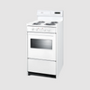 Summit 20" Wide Electric Coil Top Range with 8 Inches Backguard w/ Clock WEM130KW