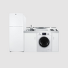 Summit 83" Wide All-In-One Kitchenette with Washer/Dryer Combo ACKSPWD82