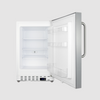 Summit 21" Wide Built-In All-Freezer, ADA Compliant ALFZ36CSS