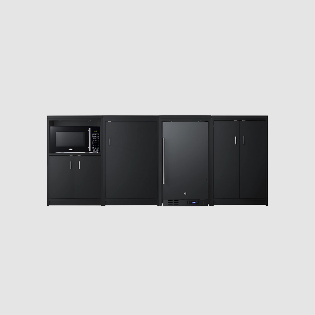 Summit 85" Wide Casework Suite with Refrigerator and Microwave, ADA Height CWSUITE85R