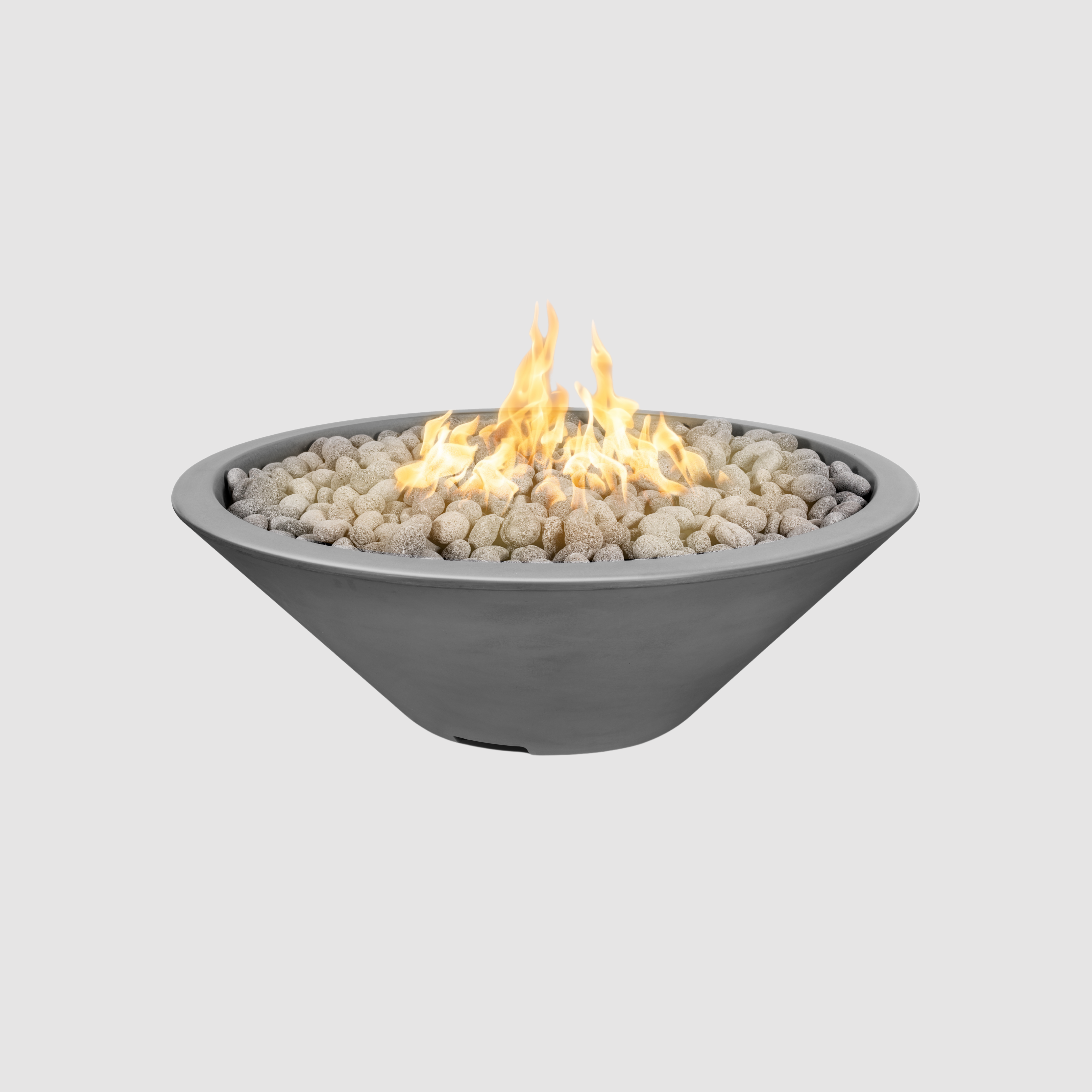The Outdoor Plus Cazo Fire Pit - Narrow Ledge - GFRC Concrete