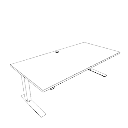 ConSet Electric Adjustable Desk Type 501-37
