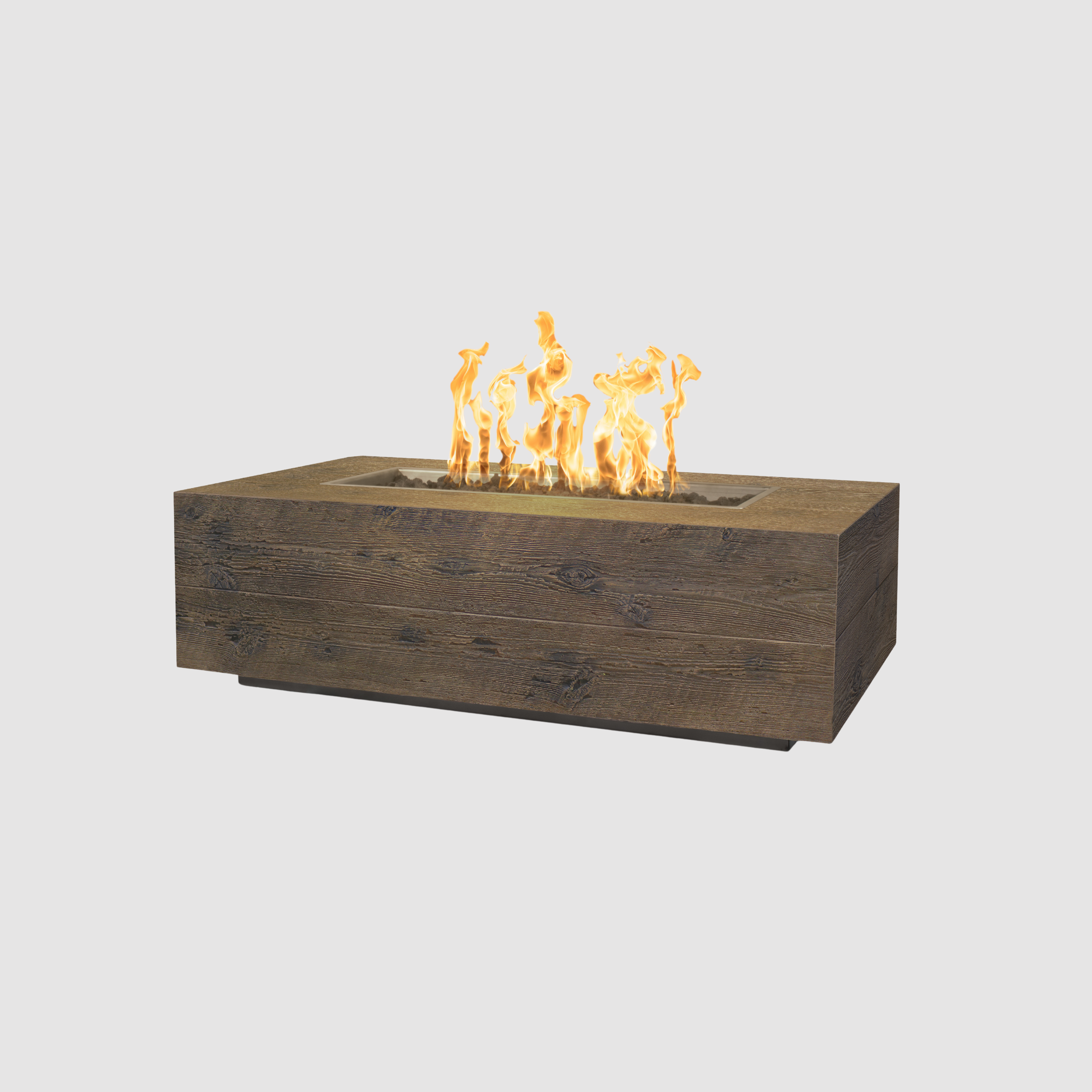 The Outdoor Plus Coronado Fire Pit - GFRC Wood Grain
