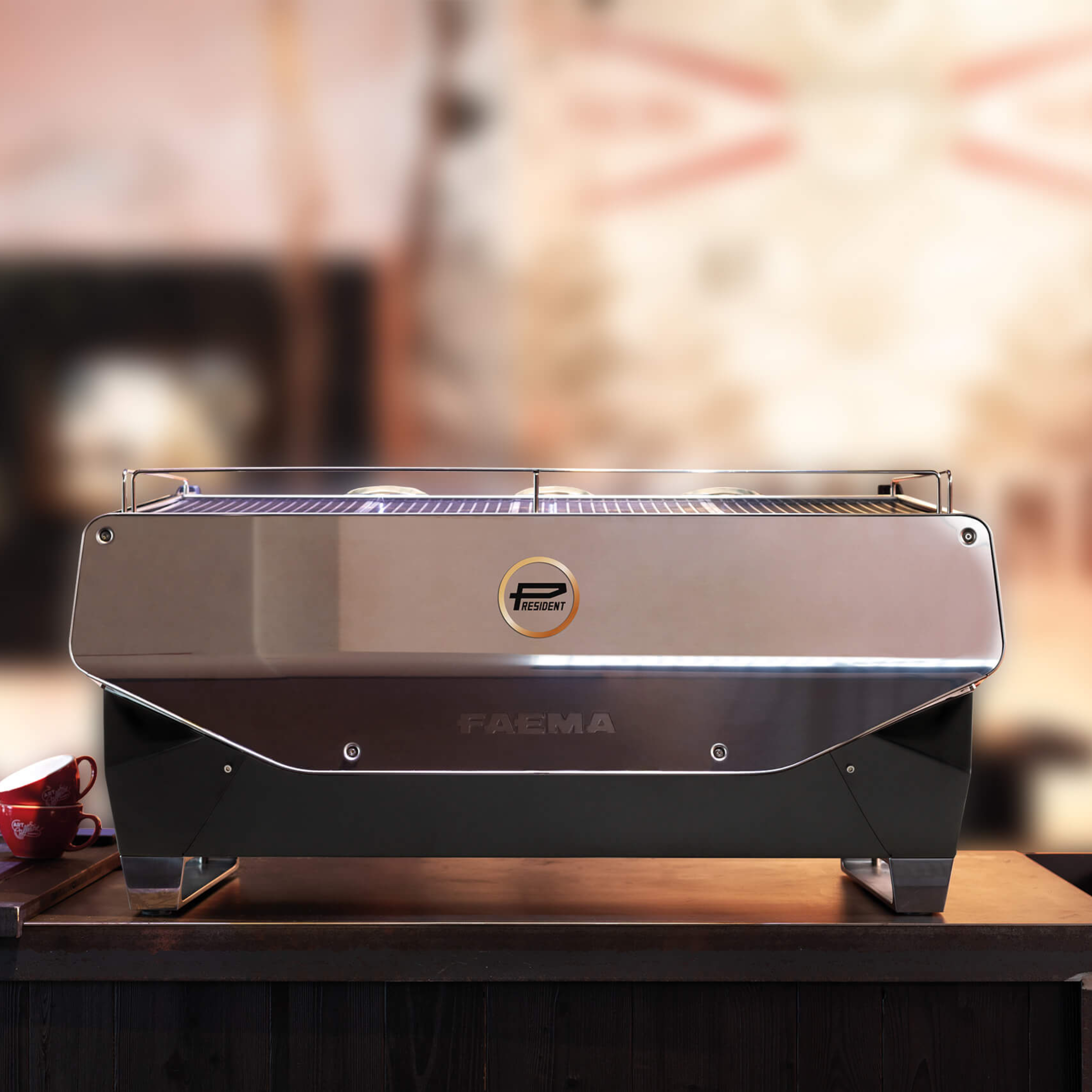 Faema Traditional Espresso Coffee Machine President 3 Buttons