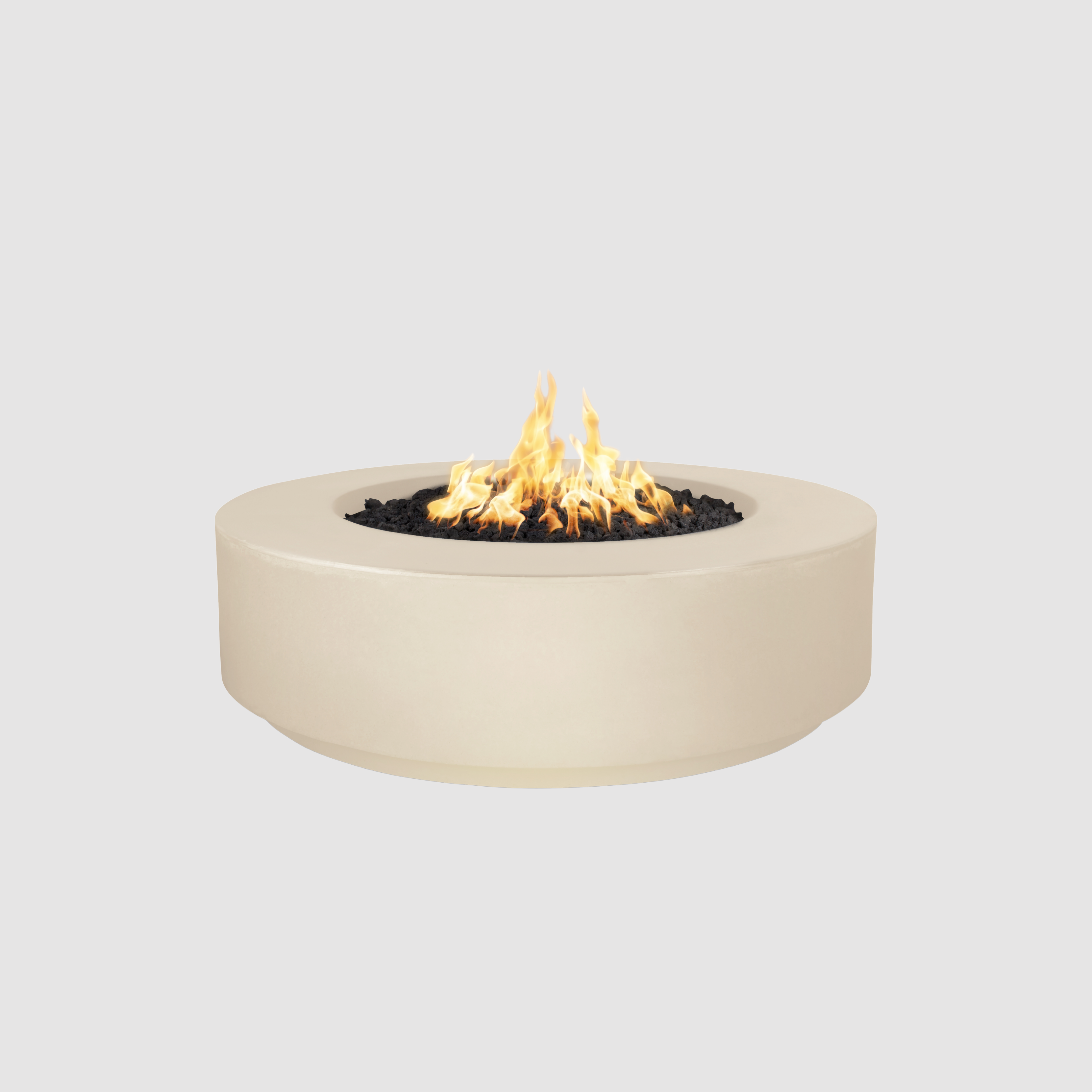 The Outdoor Plus Florence Fire Pit - 12″ Tall GFRC Concrete