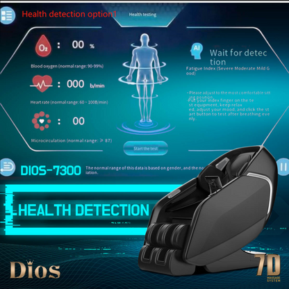 Kahuna Chair Dios Massage Chair 7D Dual Core Air Roller SL-track with 3D Calf Kneading Dios-7300