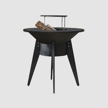 The Outdoor Plus Mojave Wood Burning Cast-iron Grill Metal Collection