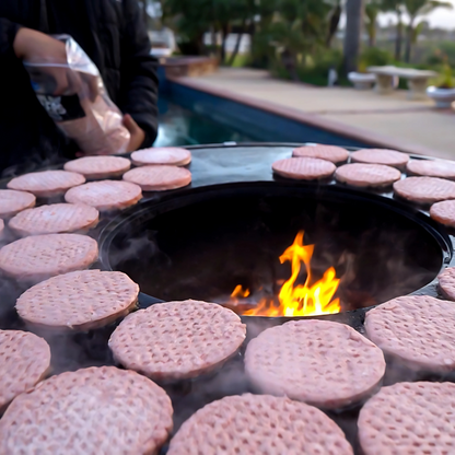 The Outdoor Plus Mojave Wood Burning Cast-iron Grill Metal Collection