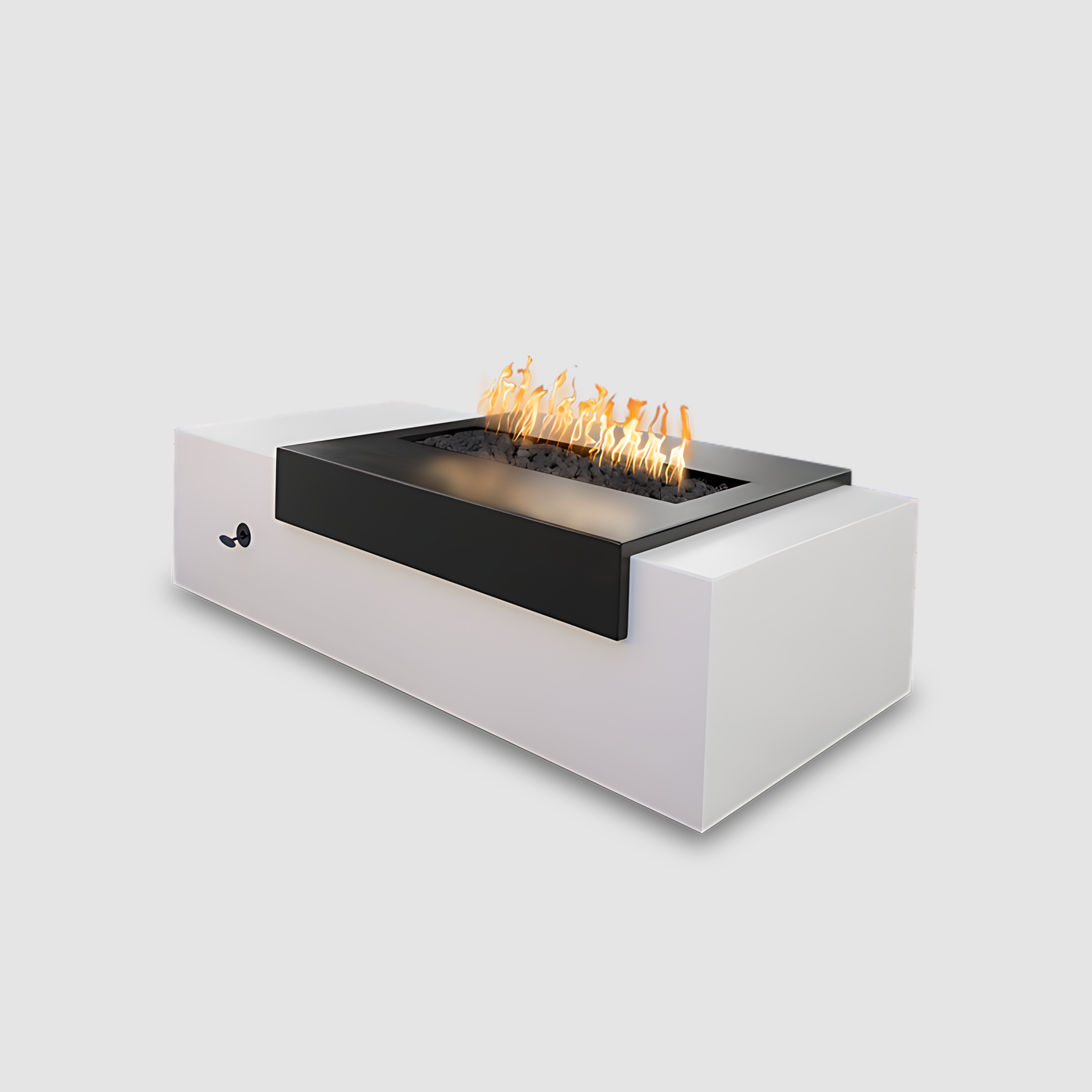 The Outdoor Plus Moonstone Fire Pit - Black & White Collection