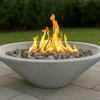 Phoenix Precast Products Round Oblique Fire Bowl With Venting